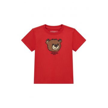 Tricou cu imprimeu grafic si logo