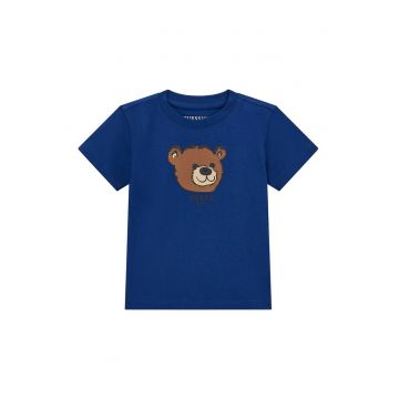 Tricou cu imprimeu grafic si logo
