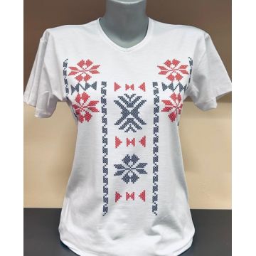 Tricou cu imprimeu traditional Alexis 11