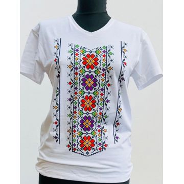 Tricou cu imprimeu traditional Alexis 6
