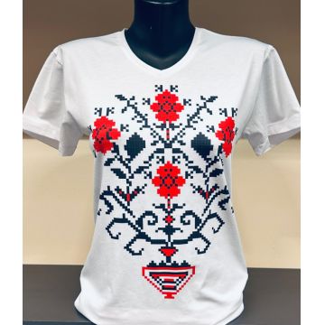 Tricou cu imprimeu traditional Alexis 8