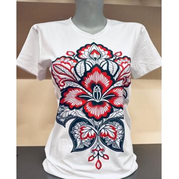 Tricou cu imprimeu traditional Alexis 9