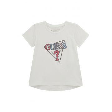 Tricou cu logo cu paiete