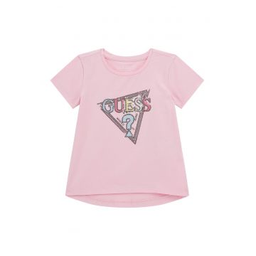 Tricou cu logo cu paiete