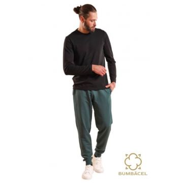 Tricou cu maneca lunga si cu decolteu rotund