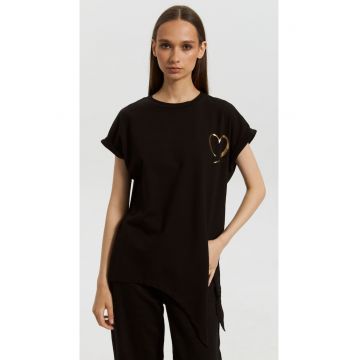 Tricou cu maneca scurta si imprimeu - pentru dame