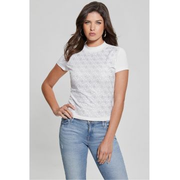 Tricou cu model monograma