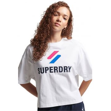 Tricou dama  oversize - bumbac - alb