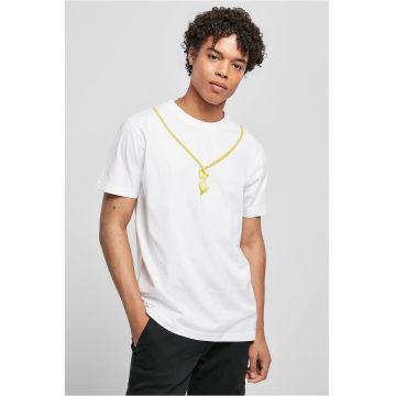 Tricou de bumbac cu decolteu la baza gatului
