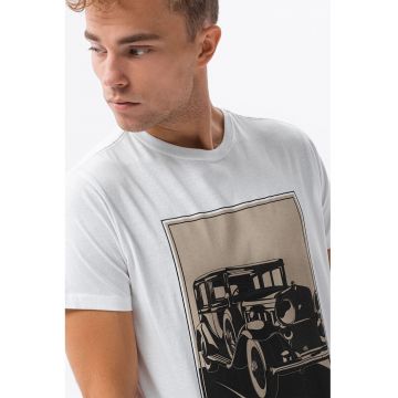 Tricou de bumbac cu imprimeu - Car