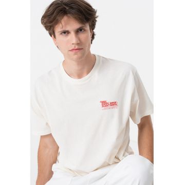 Tricou de bumbac cu imprimeu pe partea din spate