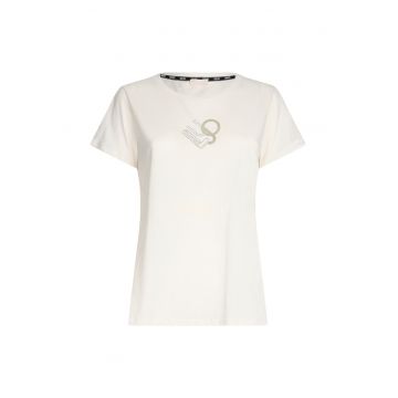 Tricou de bumbac cu logo