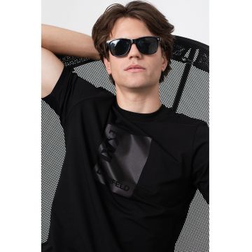 Tricou din amestec de bumbac cu imprimeu logo