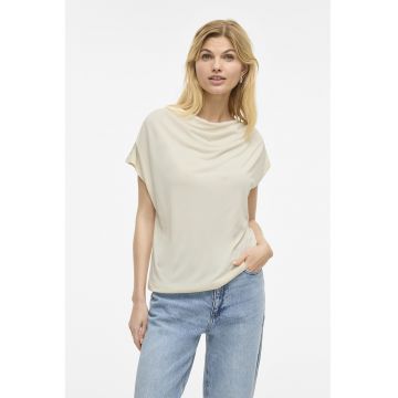Tricou din amestec de modal cu decolteu rotund