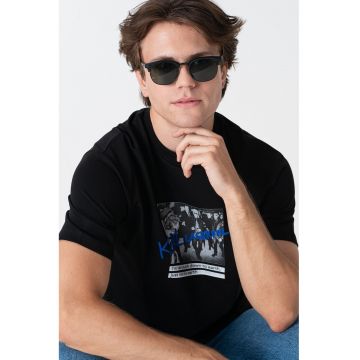 Tricou din bumbac cu imprimeu foto