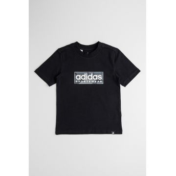 Tricou din bumbac cu imprimeu logo Camo - Negru -