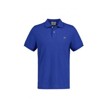Tricou polo din bumbac pique Shield
