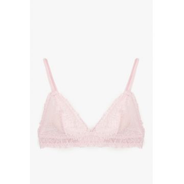 Sutien de dantela fara sustinere metalica cu bretele ajustabile