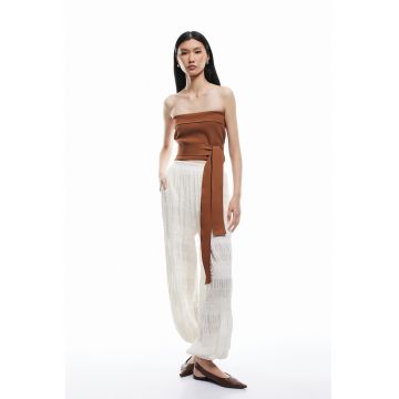 Top bandeau cu cordon