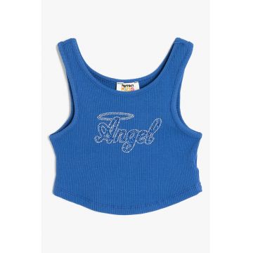 Top striat cu strasuri