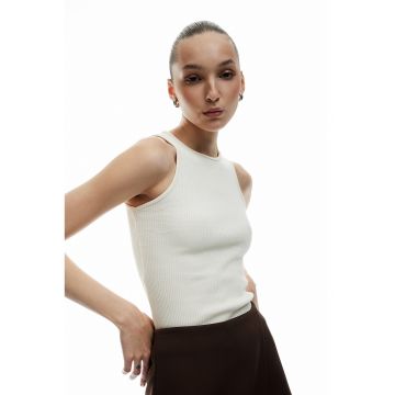 Top uni striat - Maro nisip -