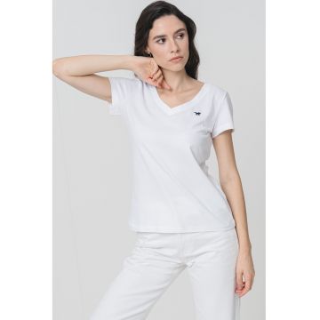 Tricou cu decolteu in V Beverly
