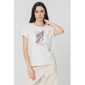Tricou cu design grafic Alma