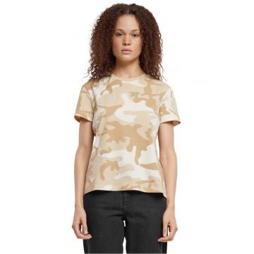 Tricou cu imprimeu camuflaj
