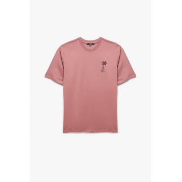 Tricou cu imprimeu discret pe piept