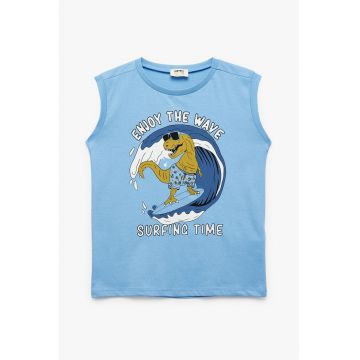 Tricou cu imprimeu - fara maneci