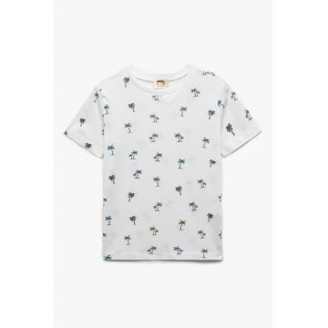 Tricou cu imprimeu tropical