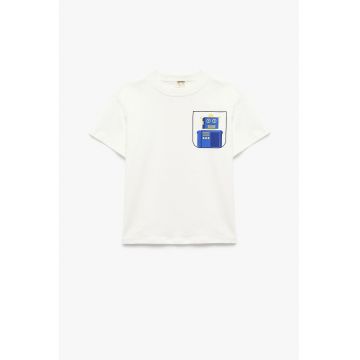 Tricou de bumbac cu imprimeu grafic