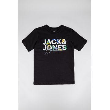 Tricou de bumbac cu imprimeu logo