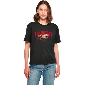 Tricou de bumbac cu imprimeu Los Angeles