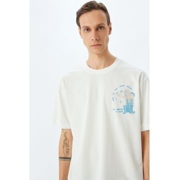 Tricou de bumbac cu imprimeu Rick & Morty