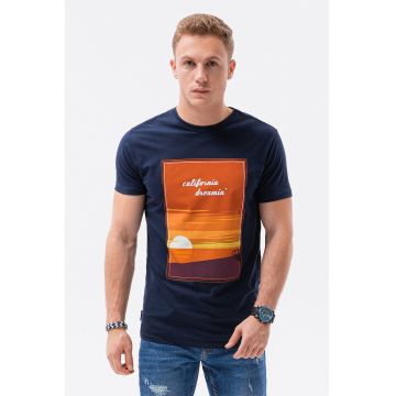 Tricou de bumbac cu imprimeu - Sunset