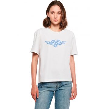 Tricou de bumbac cu imprimeu tribal