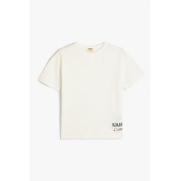 Tricou de bumbac cu text