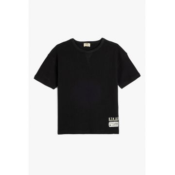 Tricou de bumbac cu text
