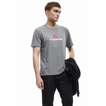 Tricou din amestec de bumbac cu imprimeu text