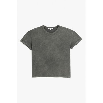 Tricou din bumbac cu aspect prespalat