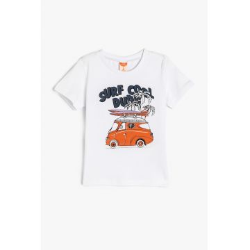Tricou din bumbac cu imprimeu grafic