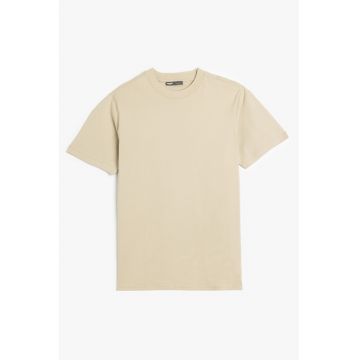 Tricou din bumbac cu model uni