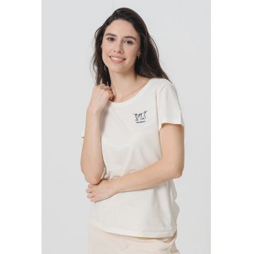 Tricou lejer cu decolteu rotund