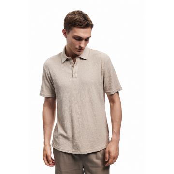 Tricou polo cu model texturat