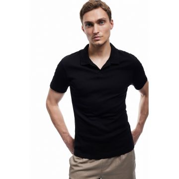 Tricou polo slim-fit din bumbac