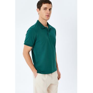 Tricou polo slim-fit din bumbac