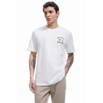 Tricou regular fit cu imprimeu pe piept