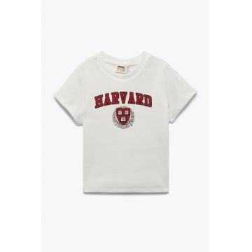 Tricou regular fit cu imprimeu text