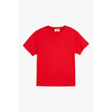 Tricou uni de bumbac